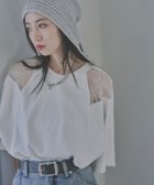 【ハレ/HARE】のレースキリカエTシャツ 人気、トレンドファッション・服の通販 founy(ファニー) ファッション Fashion レディースファッション WOMEN トップス・カットソー Tops/Tshirt シャツ/ブラウス Shirts/Blouses ロング / Tシャツ T-Shirts おすすめ Recommend シアー Sheer ドッキング Docking ビスチェ Bustier ビッグ Big レース Race ヴィンテージ Vintage 長袖 Long Sleeve thumbnail ホワイト08|ID: prp329100004526181 ipo3291000000032010693