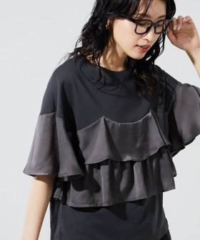 【フリークスストア/FREAK'S STORE】のビスチェ風 レイヤード フリル 半袖 トップス【限定展開】 25SS 人気、トレンドファッション・服の通販 founy(ファニー) ファッション Fashion レディースファッション Fashion for Women トップス・カットソー Cut & Sew Tops ビスチェ Bustiers & Corset Tops / Layered Bustier Style 2025年 2025 2025春夏・S/S Spring/Summer 2025 SS25 おすすめ Recommended / Our Picks コンパクト Compact, Small Size サテン Satin, Glossy Fabric シンプル Simple, Minimal ストレート Straight, Straight Cut スラックス Slacks, Dress Pants タイトスカート Pencil Skirt, Tight Skirt ダウン Down, Puffer デニム Denim, Jeans Material ビスチェ Bustier, Corset Top フェミニン Feminine, Girly フリル Frill, Ruffle 半袖 Short Sleeve, Half Sleeve 夏 Summer S/S・春夏 SS, Spring/Summer, Warm Season |ID:prp329100004526189