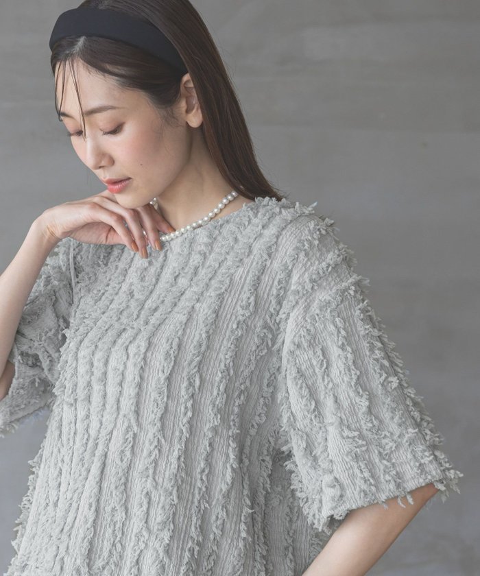 【グローバルワーク/GLOBAL WORK】のジャガードフリンジプルオーバー/289888 インテリア・キッズ・メンズ・レディースファッション・服の通販 founy(ファニー) https://founy.com/ ファッション Fashion レディースファッション WOMEN トップス・カットソー Tops/Tshirt プルオーバー Pullover おすすめ Recommend クロップド Cropped シャーリング Shirring シンプル Simple ストライプ Stripe バランス Balance フリンジ Fringe ボトム Bottom 今季 This Season 抗菌 Antibacterial |ID: prp329100004526199 ipo3291000000032010779