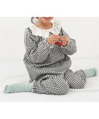 【デビロック/devirock / KIDS】のどっちも前 フリルパジャマ ルームウェア 長袖ルームウェア パジャマ 24AW 008-ギンガム-ブラック|ID: prp329100004526206 ipo3291000000032107575