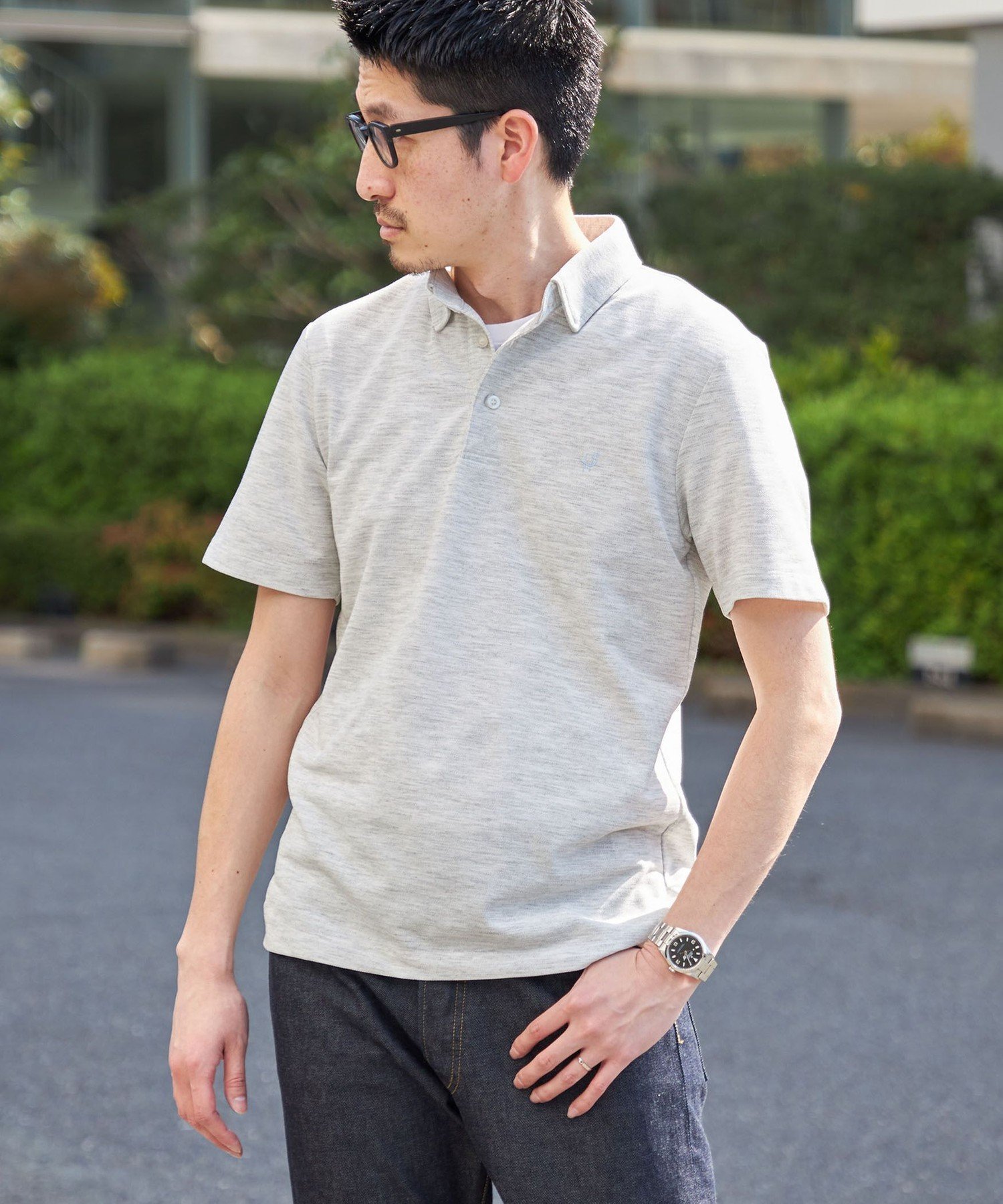 【シップス/SHIPS / MEN】の【WEB限定】SHIPS 吸水速乾・UVケア Drymixワンポイントロゴ レギュラーカラー ポロシャツ インテリア・キッズ・メンズ・レディースファッション・服の通販 founy(ファニー) 　ファッション　Fashion　メンズファッション　MEN　インナー　Inner　吸水　Water Absorption　ジャケット　Jacket　スタイリッシュ　Stylish　ポロシャツ　Polo Shirt　ラグジュアリー　Luxury　レギュラー　Regular　ワンポイント　One Point　夏　Summer　ビジネス 仕事 通勤　Business　ライトグレー|ID: prp329100004526230 ipo3291000000032115947