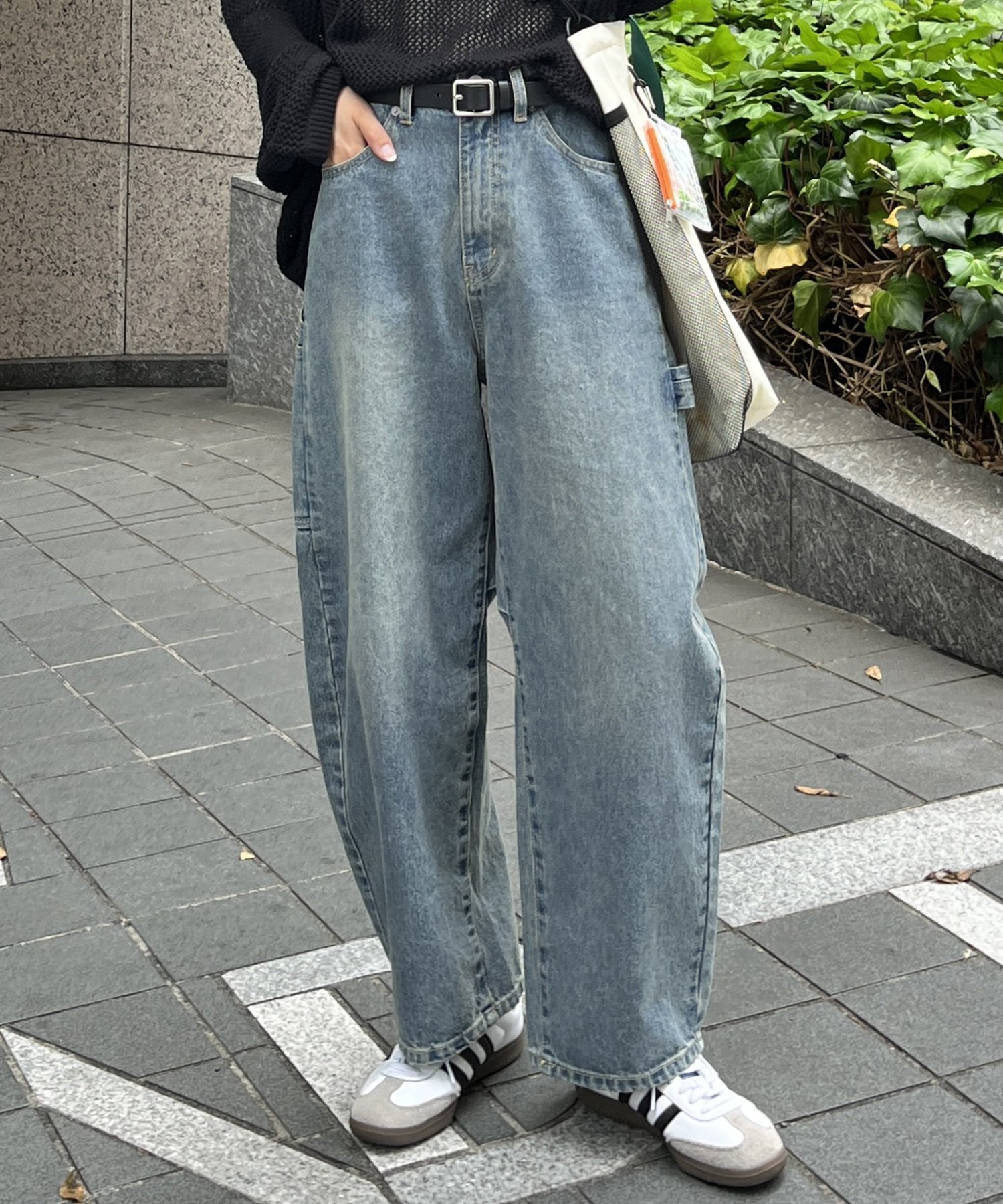 【シーピーシーエム/CPCM】のカーブペインターデニムパンツ インテリア・キッズ・メンズ・レディースファッション・服の通販 founy(ファニー) 　ファッション　Fashion　レディースファッション　WOMEN　パンツ　Pants　デニムパンツ　Denim Pants　デニム　Denim　トレンド　Trend　ルーズ　Loose　ワーク　Work　スカイブルー|ID: prp329100004526232 ipo3291000000032010943