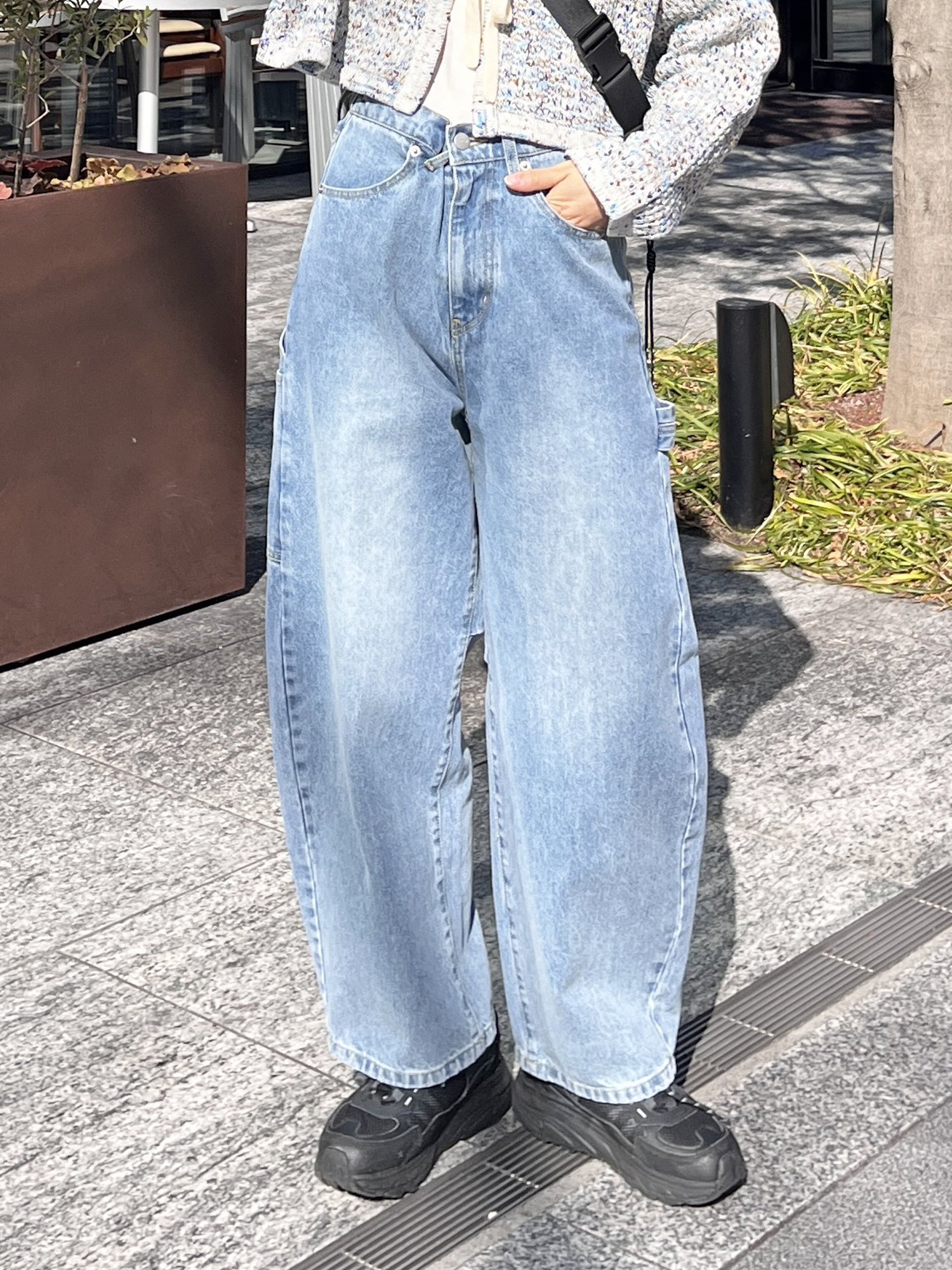 【シーピーシーエム/CPCM】のカーブペインターデニムパンツ インテリア・キッズ・メンズ・レディースファッション・服の通販 founy(ファニー) 　ファッション　Fashion　レディースファッション　WOMEN　パンツ　Pants　デニムパンツ　Denim Pants　デニム　Denim　トレンド　Trend　ルーズ　Loose　ワーク　Work　ブルー|ID: prp329100004526232 ipo3291000000032010945