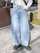 【シーピーシーエム/CPCM】のカーブペインターデニムパンツ 人気、トレンドファッション・服の通販 founy(ファニー) ファッション Fashion レディースファッション Ladies' Fashion Online パンツ Pants デニムパンツ Denim Pants デニム Denim トレンド Trend ルーズ Loose ワーク Work thumbnail ブルー|ID: prp329100004526232 ipo3291000000032474869