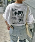 【チャオパニックティピー/CIAOPANIC TYPY】の【おじさんシリーズ】ワンポイント刺繍半袖Tee 人気、トレンドファッション・服の通販 founy(ファニー) ファッション Fashion レディースファッション Fashion for Women トップス・カットソー Cut & Sew Tops オレンジ Orange プリント Print, Printed Pattern ボーダー Border, Stripe 半袖 Short Sleeve, Half Sleeve ワンポイント One Point, Statement Accent 再入荷 Restock / Back in Stock おすすめ Recommended / Our Picks thumbnail ホワイト|ID: prp329100004526250 ipo3291000000033976887