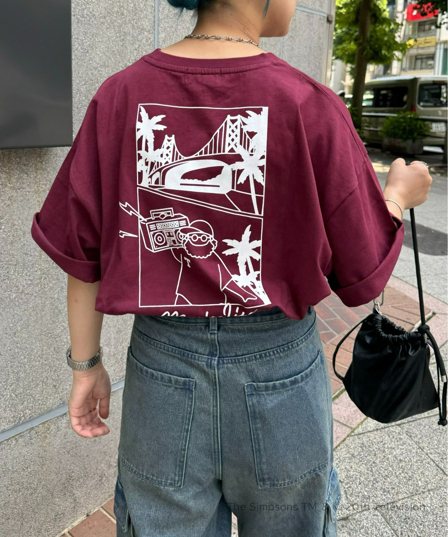 【チャオパニックティピー/CIAOPANIC TYPY】の【おじさんシリーズ】ワンポイント刺繍半袖Tee インテリア・キッズ・メンズ・レディースファッション・服の通販 founy(ファニー) 　ファッション　Fashion　レディースファッション　Fashion for Women　トップス・カットソー　Cut & Sew Tops　オレンジ　Orange　プリント　Print, Printed Pattern　ボーダー　Border, Stripe　半袖　Short Sleeve, Half Sleeve　ワンポイント　One Point, Statement Accent　再入荷　Restock / Back in Stock　おすすめ　Recommended / Our Picks　ボルドー|ID: prp329100004526250 ipo3291000000033976895