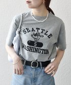 【シップス フォー ウィメン/SHIPS】のChampion 洗濯機可能 クルーネック カレッジ ロゴ TEE 25SS グレー|ID: prp329100004526255 ipo3291000000032011045