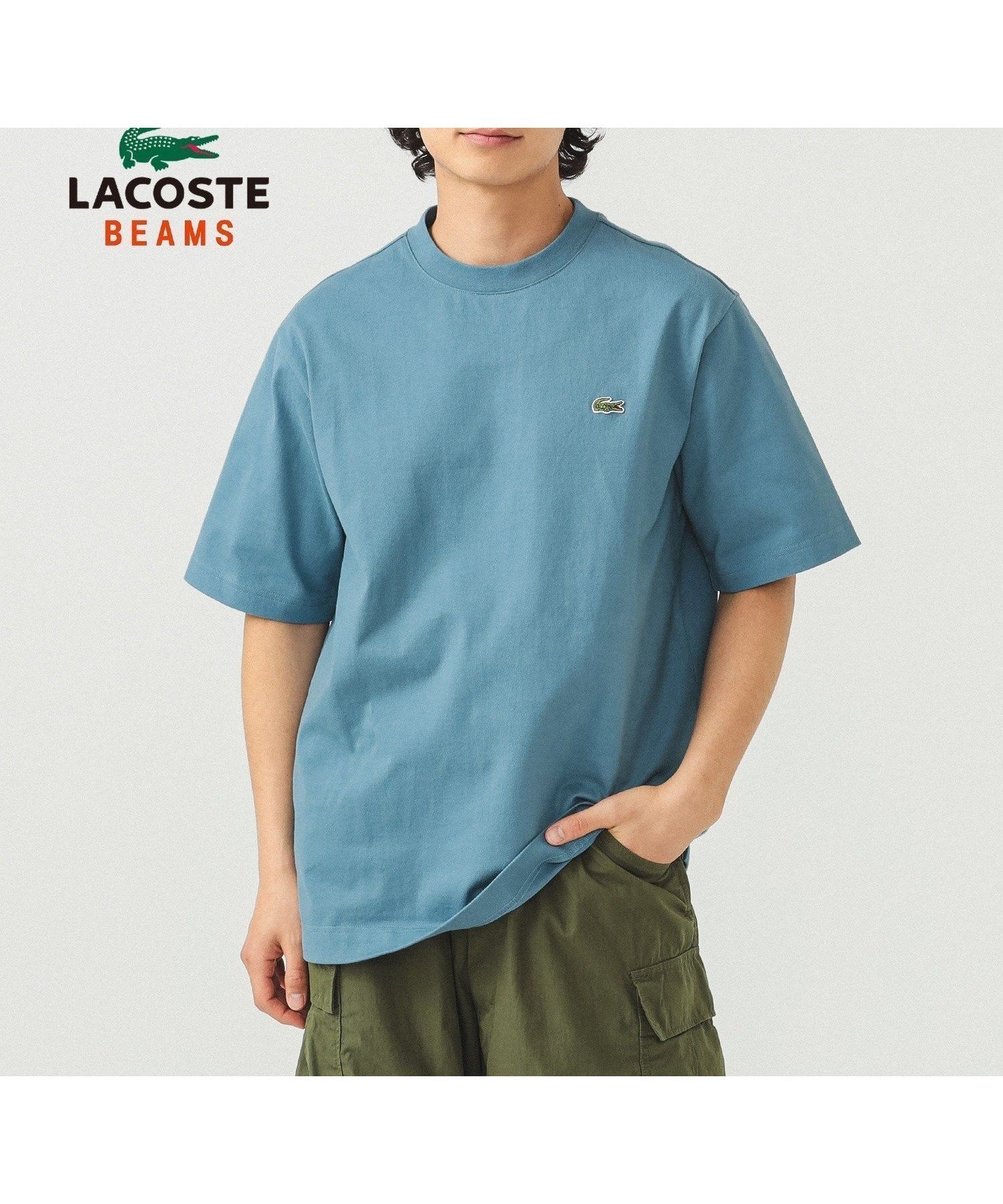 【ビームス/BEAMS / MEN】の【別注】LACOSTE / ロゴTシャツ 25SS 半袖 メンズ コットン100% インテリア・キッズ・メンズ・レディースファッション・服の通販 founy(ファニー) 　ファッション　Fashion　メンズファッション　Men's Style Online　ショート　Short　シンプル　Simple　スクエア　Square　スポーツ　Sports　スリーブ　Sleeve　定番　Standard　人気　Popularity　バンダナ　Bandana　フランス　France　プリント　Print　ポケット　Pocket　ポロシャツ　Polo Shirt　別注　Special Order　半袖　Short Sleeve　メンズ　Mens　リラックス　Relax　2025年　2025　2025春夏・S/S　Ss,Spring/Summer,2025　CALCAIRE|ID: prp329100004526260 ipo3291000000032583577