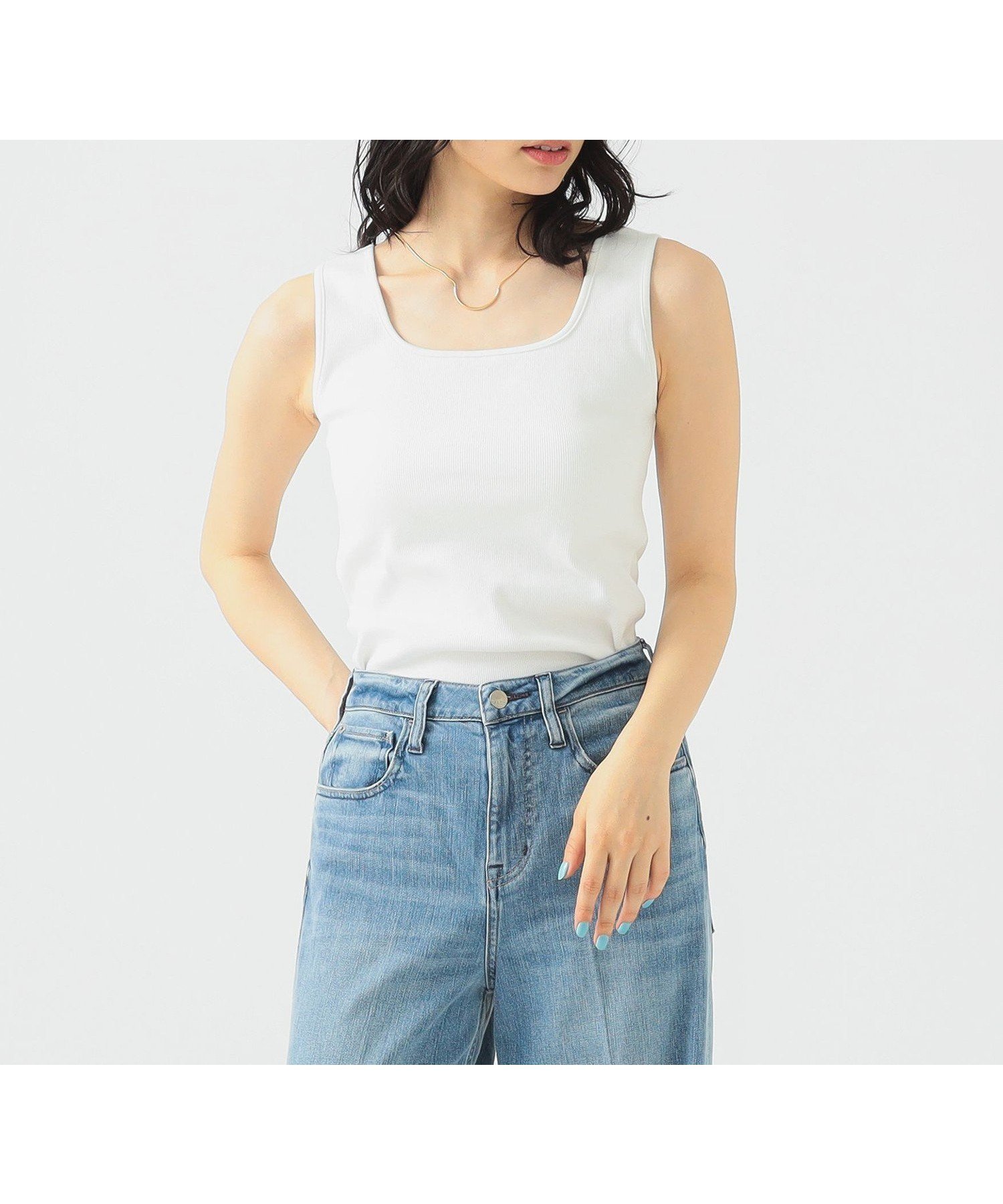 【ビーミングライフストアバイビームス/B:MING LIFE STORE by BEAMS】のタンク ブラトップ(S~M) 25SS ウォッシャブル インテリア・キッズ・メンズ・レディースファッション・服の通販 founy(ファニー) 　ファッション　Fashion　レディースファッション　WOMEN　2025年　2025　2025春夏・S/S　Ss,Spring/Summer,2025　おすすめ　Recommend　インナー　Inner　ウォッシャブル　Washable　カーディガン　Cardigan　ジャケット　Jacket　スクエア　Square　タンク　Tank　デコルテ　Decolletage　フィット　Fit　OFF WHITE|ID: prp329100004526261 ipo3291000000032011065