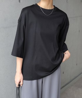 【アンドミー/andme】のシルケット オーバーサイズ Tシャツ evernavy エバーネイビー 人気、トレンドファッション・服の通販 founy(ファニー) ファッション Fashion レディースファッション Fashion for Women トップス・カットソー Cut & Sew Tops シャツ・ブラウス・オフィスカジュアル Elegant Blouses & Button-Ups ロングTシャツ・Tシャツ Longline T-Shirts & Tees ショルダー Shoulder, Shoulder Strap シルク Silk, 100% Silk シルケット Silket, Silky Cotton ドロップ Drop Shoulder, Dropped Style プリント Print, Printed Pattern ベーシック Basic, Essential エレガント 上品 Elegant 半袖 Short Sleeve, Half Sleeve |ID:prp329100004526268