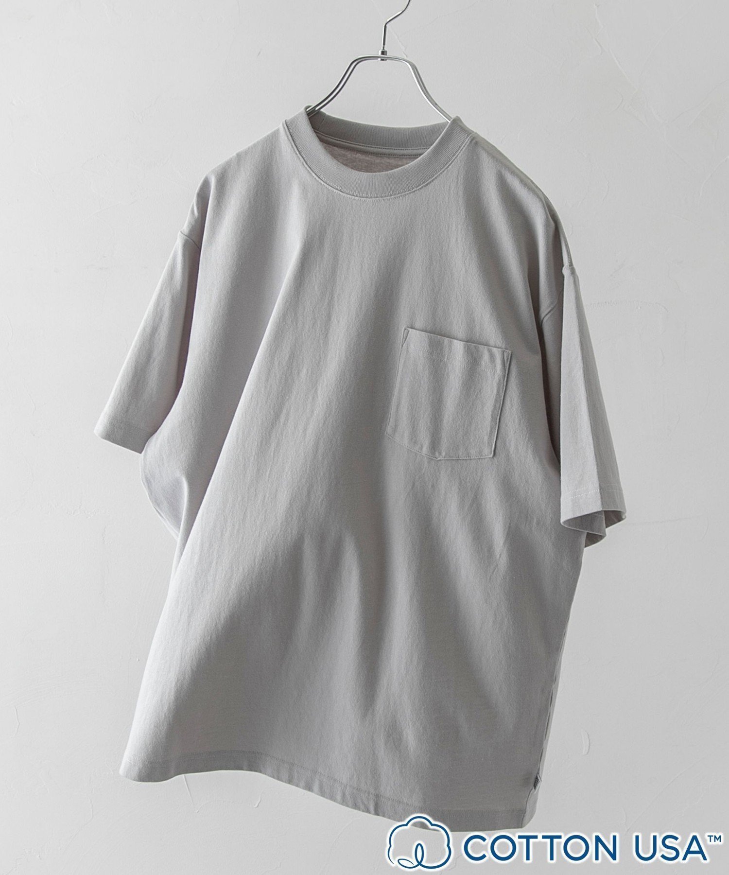 【コーエン/COEN】のUSAコットンスタンダードポケットTシャツ インテリア・キッズ・メンズ・レディースファッション・服の通販 founy(ファニー) 　ファッション　Fashion　レディースファッション　WOMEN　トップス・カットソー　Tops/Tshirt　シャツ/ブラウス　Shirts/Blouses　ロング / Tシャツ　T-Shirts　インナー　Inner　シンプル　Simple　スタンダード　Standard　ベーシック　Basic　ポケット　Pocket　ルーズ　Loose　人気　Popularity　半袖　Short Sleeve　定番　Standard　無地　Plain Color　LT.GRAY|ID: prp329100004526279 ipo3291000000032011137