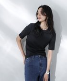 【ナノ ユニバース/nano universe】のAnti Soaked 汗染み防止クルーネックリブTシャツ 人気、トレンドファッション・服の通販 founy(ファニー) ファッション Fashion レディースファッション WOMEN トップス・カットソー Tops/Tshirt シャツ/ブラウス Shirts/Blouses ロング / Tシャツ T-Shirts コンパクト Compact 吸水 Water Absorption ストレート Straight 定番 Standard 人気 Popularity 再入荷 Restock/Back In Stock/Re Arrival エレガント 上品 Elegant 2025年 2025 2025春夏・S/S Ss,Spring/Summer,2025 thumbnail ブラック|ID: prp329100004526299 ipo3291000000032011240