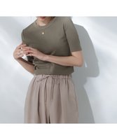 【ナノ ユニバース/nano universe】のAnti Soaked 汗染み防止クルーネックリブTシャツ 人気、トレンドファッション・服の通販 founy(ファニー) ファッション Fashion レディースファッション Ladies' Fashion Online トップス・カットソー Tops/Tshirt シャツ/ブラウス Shirts/Blouses ロング / Tシャツ T-Shirts コンパクト Compact 吸水 Water Absorption ストレート Straight 定番 Standard 人気 Popularity 再入荷 Restock/Back In Stock/Re Arrival エレガント 上品 Elegant 2025年 2025 2025春夏・S/S Ss,Spring/Summer,2025 |ID:prp329100004526299