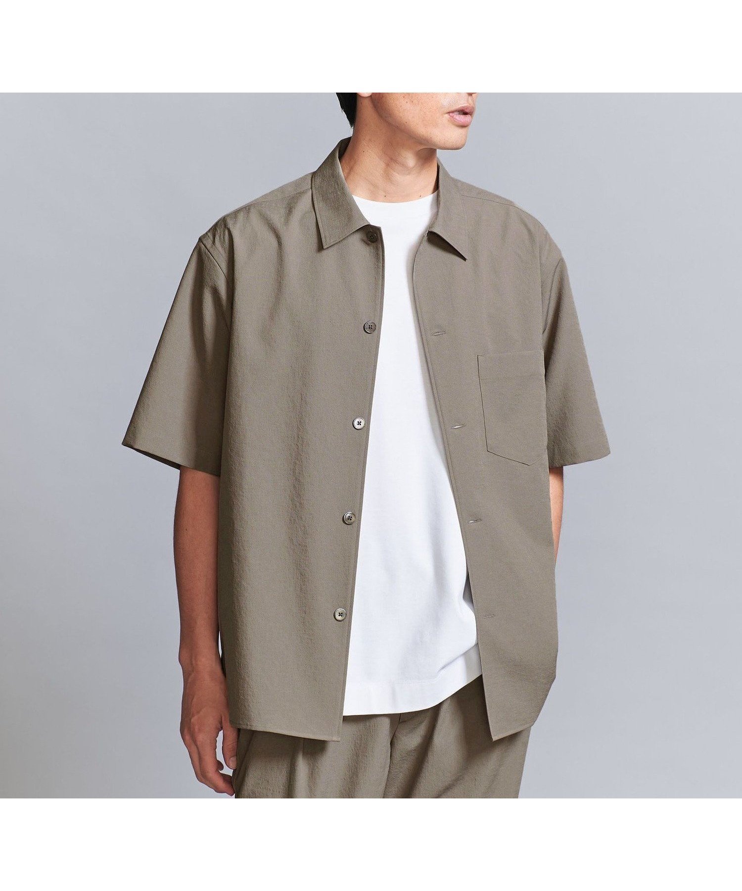 【ビューティ&ユース ユナイテッドアローズ/BEAUTY&YOUTH / UNITED ARROWS / MEN】のKOMATSU PACK キャンプカラー ショートスリーブ シャツ -セットアップ対応 撥水機能- インテリア・キッズ・メンズ・レディースファッション・服の通販 founy(ファニー) 　ファッション　Fashion　メンズファッション　MEN　セットアップ　Setup/Men　エレガント 上品　Elegant　春　Spring　ショート　Short　スクエア　Square　スポーツ　Sports　スリーブ　Sleeve　セットアップ　Set Up　ボックス　Box　別注　Special Order　リラックス　Relax　S/S・春夏　Ss・Spring/Summer　夏　Summer　BEIGE|ID: prp329100004526311 ipo3291000000032011286