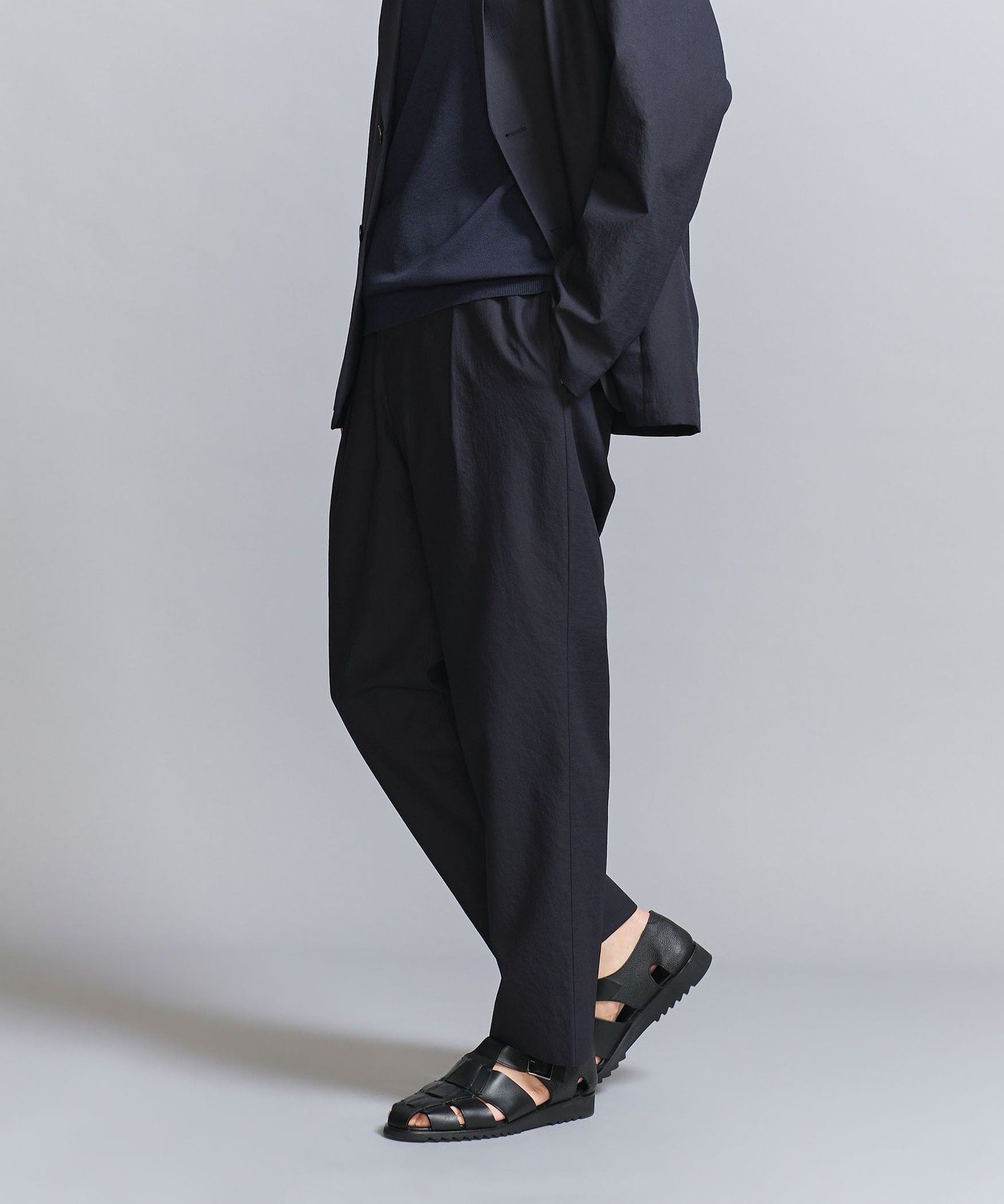 【ビューティ&ユース ユナイテッドアローズ/BEAUTY&YOUTH / UNITED ARROWS / MEN】のKOMATSU PACK 1P イージー ワイドテーパード パンツ -セットアップ対応 撥水機能- インテリア・キッズ・メンズ・レディースファッション・服の通販 founy(ファニー) 　ファッション　Fashion　メンズファッション　MEN　ボトムス　Bottoms/Men　エレガント 上品　Elegant　春　Spring　コイン　Coin　スポーツ　Sports　セットアップ　Set Up　テーパード　Tapered　バランス　Balance　ポケット　Pocket　別注　Special Order　リラックス　Relax　ループ　Loop　S/S・春夏　Ss・Spring/Summer　夏　Summer　NAVY|ID: prp329100004526336 ipo3291000000032011382