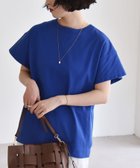【シップス フォー ウィメン/SHIPS】のquaranciel 洗濯機可能 カノコ Vガゼット フレンチスリーブ TEE ブルー|ID: prp329100004526337 ipo3291000000032011388