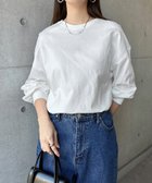 【アンドミー/andme】の無地 ボーダー コットン ボリューム袖 Tシャツ オフホワイト|ID: prp329100004526343 ipo3291000000033594620