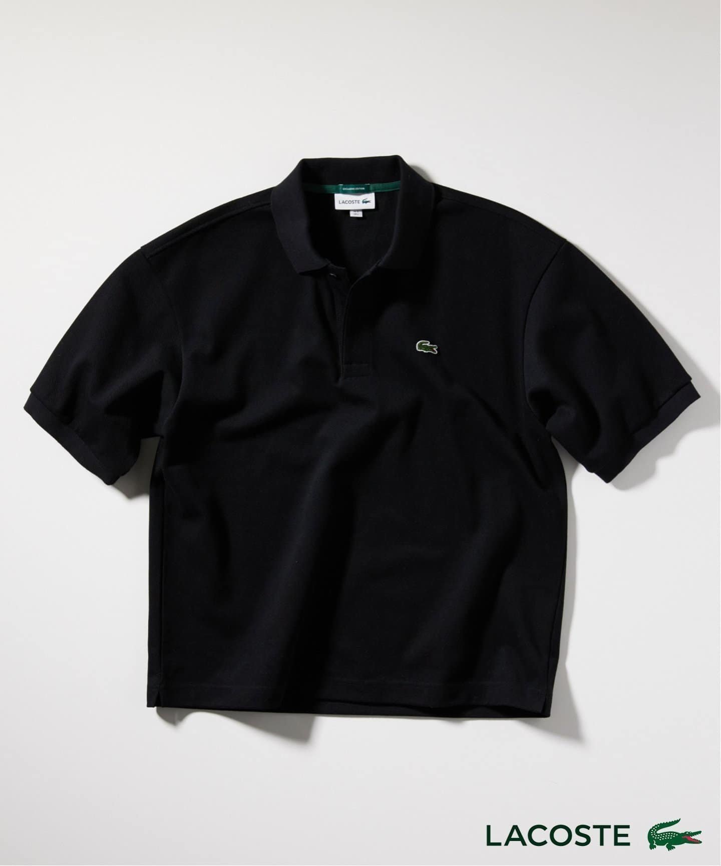 【ジャーナルスタンダード レリューム/JOURNAL STANDARD relume / MEN】のLACOSTE / ラコステ 別注 ポロシャツ インテリア・キッズ・メンズ・レディースファッション・服の通販 founy(ファニー) 　ファッション　Fashion　メンズファッション　MEN　フィット　Fit　ベーシック　Basic　ボックス　Box　ポロシャツ　Polo Shirt　リラックス　Relax　人気　Popularity　別注　Special Order　鹿の子　Pique　ブラック|ID: prp329100004526347 ipo3291000000032521242