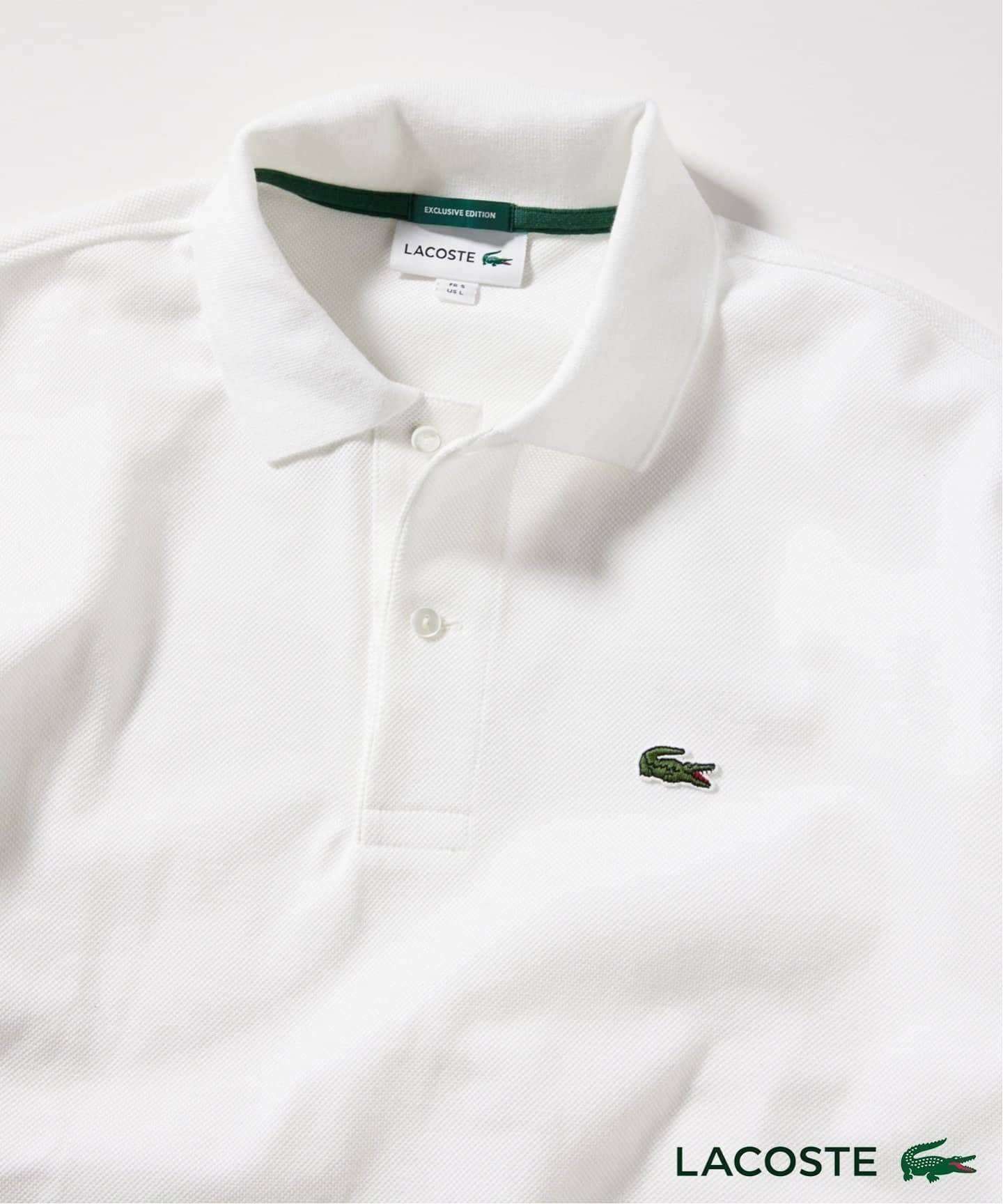 【ジャーナルスタンダード レリューム/JOURNAL STANDARD relume / MEN】のLACOSTE / ラコステ 別注 ポロシャツ インテリア・キッズ・メンズ・レディースファッション・服の通販 founy(ファニー) 　ファッション　Fashion　メンズファッション　MEN　フィット　Fit　ベーシック　Basic　ボックス　Box　ポロシャツ　Polo Shirt　リラックス　Relax　人気　Popularity　別注　Special Order　鹿の子　Pique　ホワイト|ID: prp329100004526347 ipo3291000000032521244
