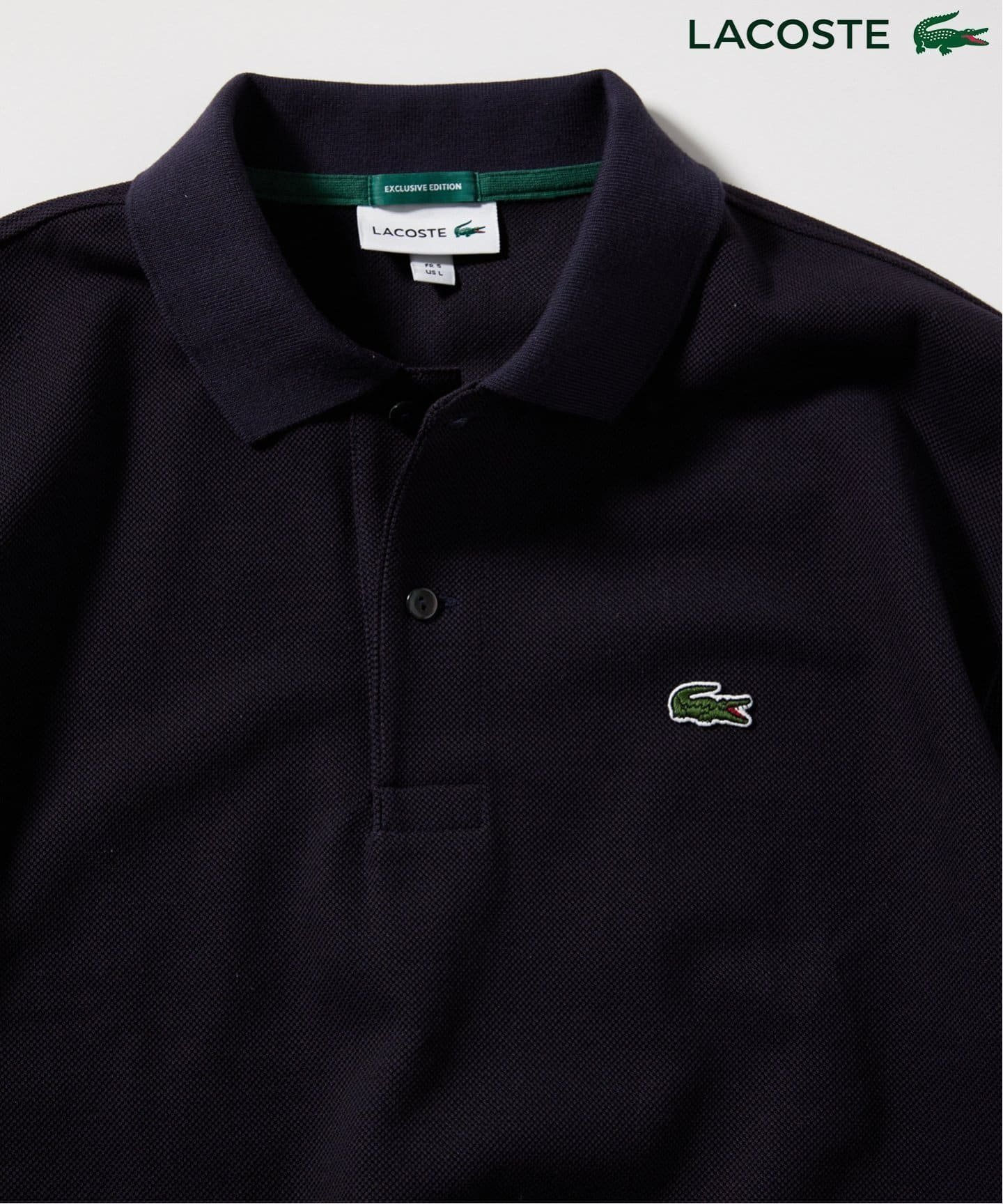 【ジャーナルスタンダード レリューム/JOURNAL STANDARD relume / MEN】のLACOSTE / ラコステ 別注 ポロシャツ インテリア・キッズ・メンズ・レディースファッション・服の通販 founy(ファニー) 　ファッション　Fashion　メンズファッション　MEN　フィット　Fit　ベーシック　Basic　ボックス　Box　ポロシャツ　Polo Shirt　リラックス　Relax　人気　Popularity　別注　Special Order　鹿の子　Pique　ネイビー|ID: prp329100004526347 ipo3291000000032521248