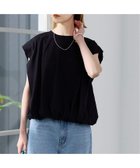 【ジャーナルスタンダード/JOURNAL STANDARD】の《WEB限定追加》【 FUNCTION 】【接触冷感/UV】ショルダータックコクーンTシャツ ブラック|ID:prp329100004526368