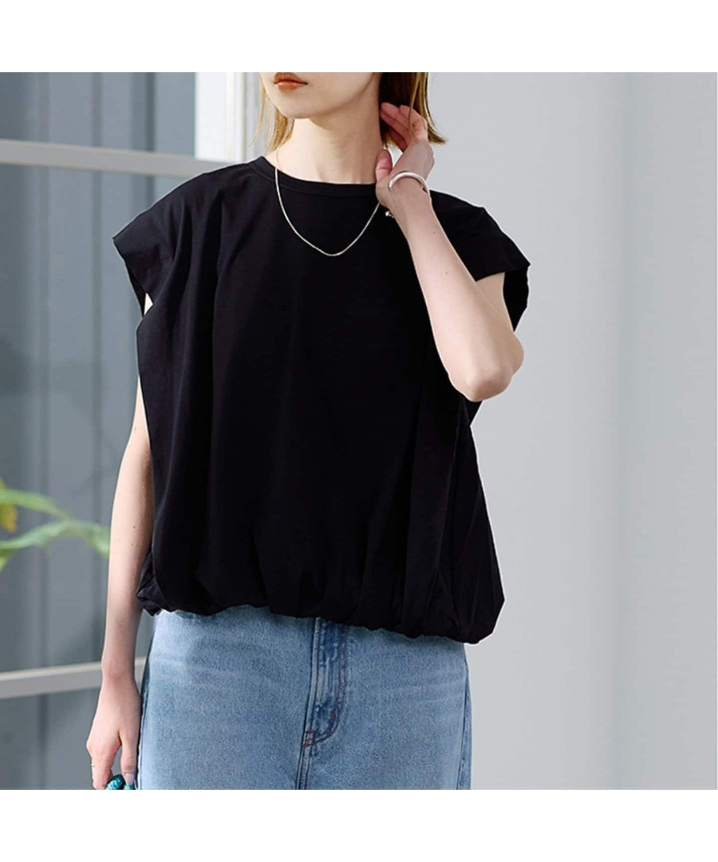 【ジャーナルスタンダード/JOURNAL STANDARD】の《WEB限定追加》【 FUNCTION 】【接触冷感/UV】ショルダータックコクーンTシャツ インテリア・キッズ・メンズ・レディースファッション・服の通販 founy(ファニー) 　ファッション　Fashion　レディースファッション　WOMEN　トップス・カットソー　Tops/Tshirt　シャツ/ブラウス　Shirts/Blouses　ロング / Tシャツ　T-Shirts　2025年　2025　2025春夏・S/S　Ss,Spring/Summer,2025　夏　Summer　ブラック|ID: prp329100004526368 ipo3291000000032371513