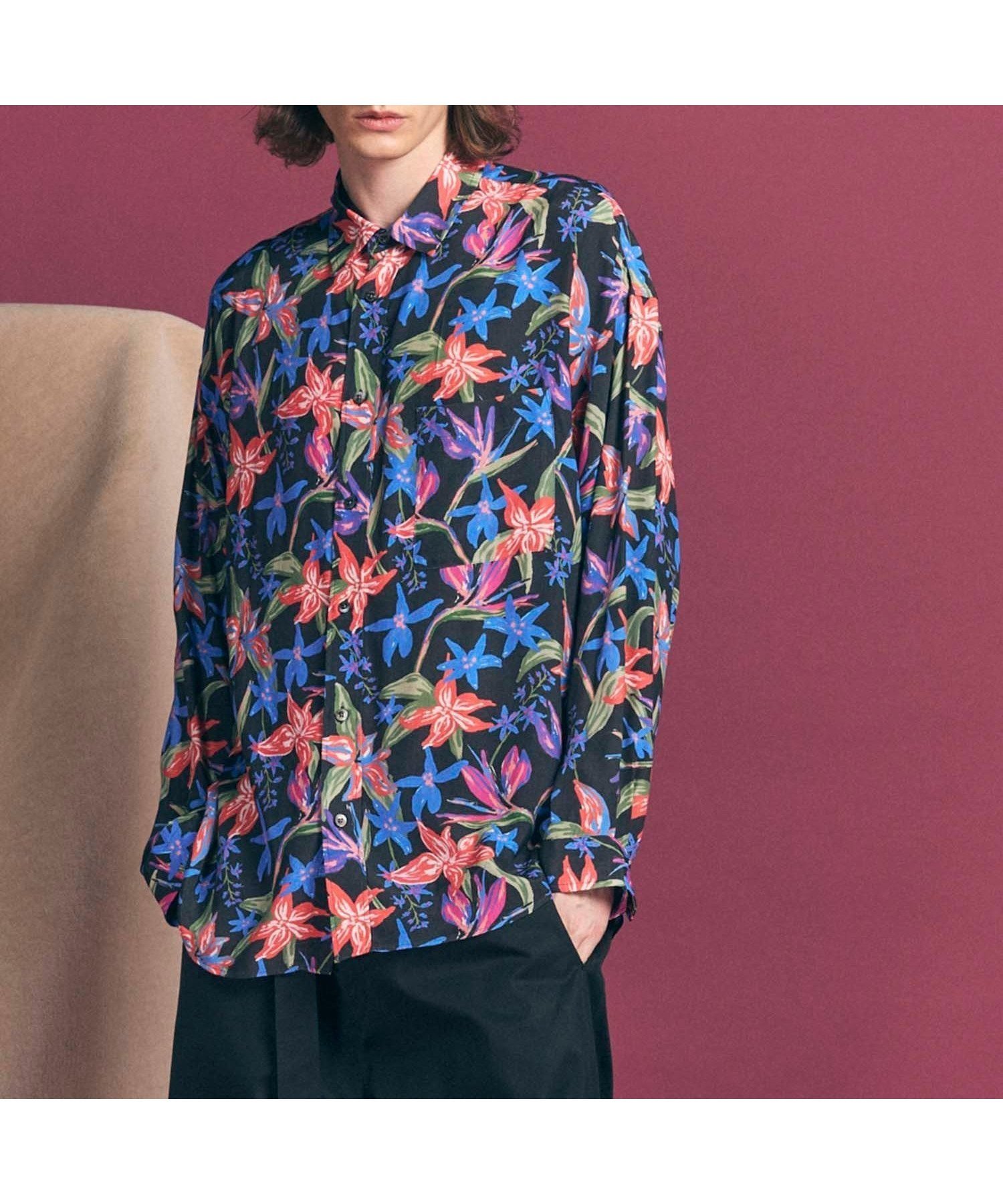 【メゾンスペシャル/MAISON SPECIAL】の【Italian Dead Stock Fabric】Prime-Over Regular Collar Shirt インテリア・キッズ・メンズ・レディースファッション・服の通販 founy(ファニー) 　ファッション　Fashion　レディースファッション　WOMEN　トップス・カットソー　Tops/Tshirt　シャツ/ブラウス　Shirts/Blouses　コレクション　Collection　ショルダー　Shoulder　ドロップ　Drop　BLU|ID: prp329100004526387 ipo3291000000032011594