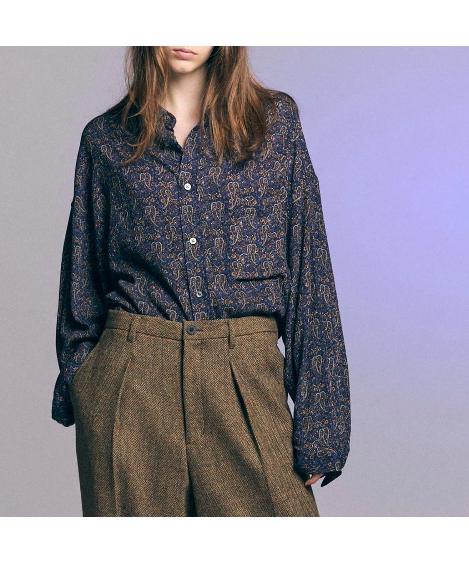 【メゾンスペシャル/MAISON SPECIAL】の【Italian Dead Stock Fabric】Prime-Over Regular Collar Shirt インテリア・キッズ・メンズ・レディースファッション・服の通販 founy(ファニー) 　ファッション　Fashion　レディースファッション　WOMEN　トップス・カットソー　Tops/Tshirt　シャツ/ブラウス　Shirts/Blouses　コレクション　Collection　ショルダー　Shoulder　ドロップ　Drop　NVY|ID: prp329100004526387 ipo3291000000032011596