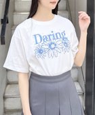 【イング/INGNI】のINGNI/フラワーロゴT オフホワイト/ブルー|ID: prp329100004526388 ipo3291000000032011593