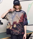 【メゾンスペシャル/MAISON SPECIAL】のPrime-Over Contemporary Art Short Sleeve Crew Neck Knit T-Shirt MLT2|ID: prp329100004526407 ipo3291000000032011680