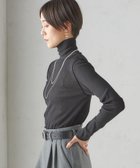 【シップス フォー ウィメン/SHIPS】の手洗い可能 ドライタッチ リブ タートル ブラック|ID: prp329100004526413 ipo3291000000032011701