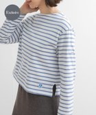 【アーバンリサーチ ドアーズ/URBAN RESEARCH DOORS】の『別注』ORCIVAL*DOORS ボーダーロングスリーブTシャツ WHT×LAV|ID: prp329100004526422 ipo3291000000032293286