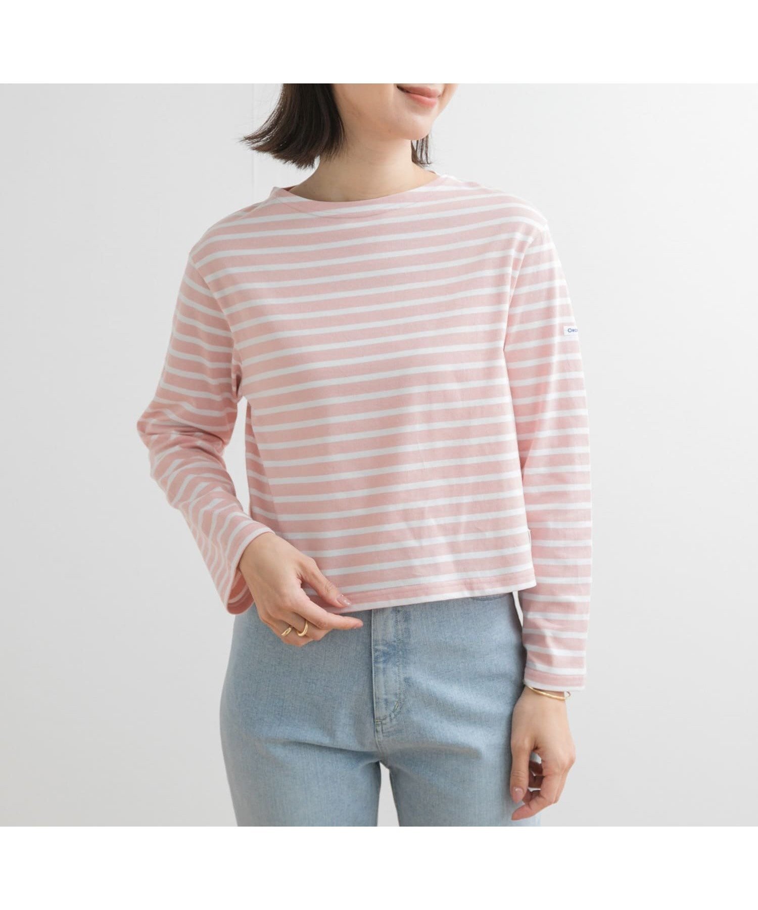 【アーバンリサーチ ドアーズ/URBAN RESEARCH DOORS】の『別注』ORCIVAL*DOORS ボーダーロングスリーブTシャツ インテリア・キッズ・メンズ・レディースファッション・服の通販 founy(ファニー) 　ファッション　Fashion　レディースファッション　WOMEN　トップス・カットソー　Tops/Tshirt　シャツ/ブラウス　Shirts/Blouses　ロング / Tシャツ　T-Shirts　2025年　2025　2025春夏・S/S　Ss,Spring/Summer,2025　カットソー　Cut And Sew　コンパクト　Compact　バランス　Balance　フランス　France　ボーダー　Border　別注　Special Order　夏　Summer　S/S・春夏　Ss・Spring/Summer　PNK×WHT|ID: prp329100004526422 ipo3291000000032293287