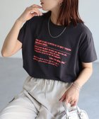 【リベリー/Riberry】の手書き風ロゴ刺繍デザインTシャツ 人気、トレンドファッション・服の通販 founy(ファニー) ファッション Fashion レディースファッション WOMEN トップス・カットソー Tops/Tshirt シャツ/ブラウス Shirts/Blouses ロング / Tシャツ T-Shirts インナー Inner キャップ Cap シンプル Simple デニム Denim トレンド Trend バルーン Balloon プリント Print 半袖 Short Sleeve マーメイド Mermaid メガネ Glasses ルーズ Loose ワイド Wide おすすめ Recommend 夏 Summer thumbnail チャコールグレー|ID: prp329100004526443 ipo3291000000032201549