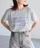 【リベリー/Riberry】の手書き風ロゴ刺繍デザインTシャツ 人気、トレンドファッション・服の通販 founy(ファニー) ファッション Fashion レディースファッション WOMEN トップス・カットソー Tops/Tshirt シャツ/ブラウス Shirts/Blouses ロング / Tシャツ T-Shirts インナー Inner キャップ Cap シンプル Simple デニム Denim トレンド Trend バルーン Balloon プリント Print 半袖 Short Sleeve マーメイド Mermaid メガネ Glasses ルーズ Loose ワイド Wide おすすめ Recommend 夏 Summer thumbnail 杢グレー|ID: prp329100004526443 ipo3291000000032201550