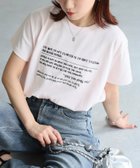 【リベリー/Riberry】の手書き風ロゴ刺繍デザインTシャツ 人気、トレンドファッション・服の通販 founy(ファニー) ファッション Fashion レディースファッション WOMEN トップス・カットソー Tops/Tshirt シャツ/ブラウス Shirts/Blouses ロング / Tシャツ T-Shirts インナー Inner キャップ Cap シンプル Simple デニム Denim トレンド Trend バルーン Balloon プリント Print 半袖 Short Sleeve マーメイド Mermaid メガネ Glasses ルーズ Loose ワイド Wide おすすめ Recommend 夏 Summer thumbnail ピンク|ID: prp329100004526443 ipo3291000000032201552