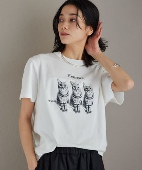 【バンヤードストーム/BARNYARDSTORM】のCATプリントT 人気、トレンドファッション・服の通販 founy(ファニー) ファッション Fashion レディースファッション WOMEN ジャケット Jacket バランス Balance バングル Bangle プリント Print モチーフ Motif ワイド Wide 日本製 Made In Japan 猫 Cat |ID:prp329100004526446