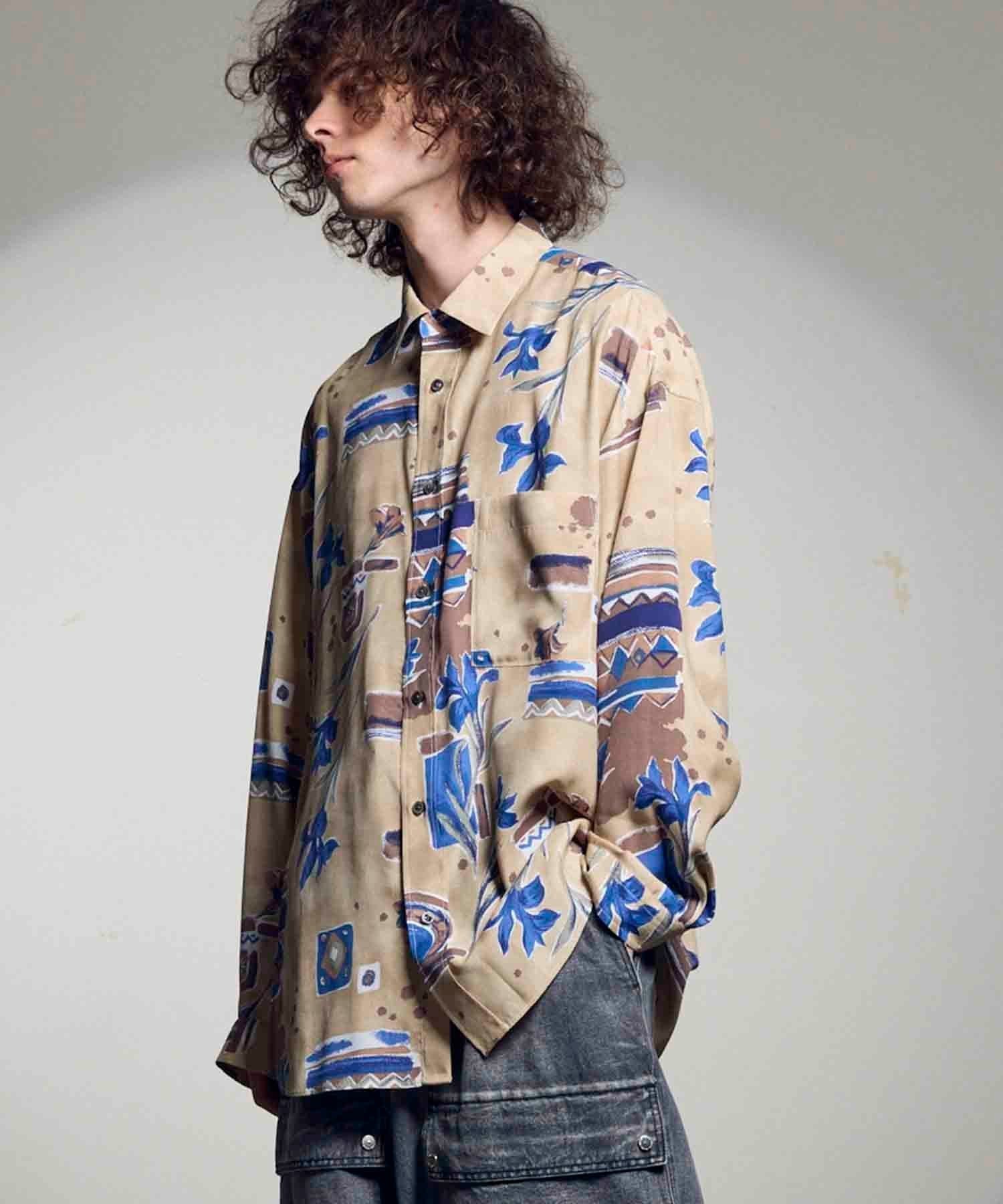 【メゾンスペシャル/MAISON SPECIAL】の【Italian Dead Stock Fabric】Prime-Over Regular Collar Shirt インテリア・キッズ・メンズ・レディースファッション・服の通販 founy(ファニー) 　ファッション　Fashion　レディースファッション　WOMEN　トップス・カットソー　Tops/Tshirt　シャツ/ブラウス　Shirts/Blouses　コレクション　Collection　ショルダー　Shoulder　ドロップ　Drop　MLT9|ID: prp329100004526454 ipo3291000000032011874