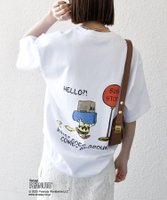 【シップス フォー ウィメン/SHIPS】のSHIPS any SNOOPY コラボ NOT THERE グラフィック バック プリント Tシャツ 人気、トレンドファッション・服の通販 founy(ファニー) ファッション Fashion レディースファッション Fashion for Women トップス・カットソー Cut & Sew Tops シャツ・ブラウス・オフィスカジュアル Elegant Blouses & Button-Ups ロングTシャツ・Tシャツ Longline T-Shirts & Tees バッグ Bags おすすめ Recommended / Our Picks キャラクター Character, Licensed Characters グラフィック Graphic, Graphic Design コラボ Collaboration, Collab シンプル Simple, Minimal ストレート Straight, Straight Cut トレンド Trend, Trending Now フロント Front, Front Design プリント Print, Printed Pattern ワンポイント One Point, Statement Accent |ID:prp329100004526472