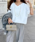 【スタイルドア/STYLEDOOR】のライトダンボールダブルスリーブプルオーバー 人気、トレンドファッション・服の通販 founy(ファニー) ファッション Fashion レディースファッション Fashion for Women トップス・カットソー Cut & Sew Tops カジュアルプルオーバー・ニットトップス Pullovers & Knit Tops / Casual Pullovers シンプル Simple, Minimal ダブル Double, Double-Breasted デニム Denim, Jeans Material フォルム Silhouette, Form フラット Flat, Flat Shoes ボトム Bottoms, Lower Wear ワイド Wide, Wide Fit エレガント 上品 Elegant 夏 Summer thumbnail ホワイト他|ID: prp329100004526476 ipo3291000000033219813