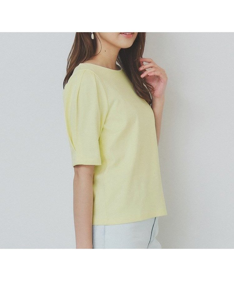 【インデックス/INDEX】の《10色展開/XS-LLサイズ》コットンスムースタックスリーブトップス【UV/接触冷感/洗濯機洗い可】 インテリア・キッズ・メンズ・レディースファッション・服の通販 founy(ファニー) 　ファッション　Fashion　レディースファッション　Ladies' Fashion Online　トップス・カットソー　Tops/Tshirt　コンパクト　Compact　スリーブ　Sleeve　センター　Center　デコルテ　Decolletage　バランス　Balance　エレガント 上品　Elegant　ライトイエロー|ID: prp329100004526487 ipo3291000000032653781