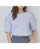 【インデックス/INDEX】の《10色展開/XS-LLサイズ》コットンスムースタックスリーブトップス【UV/接触冷感/洗濯機洗い可】 サックスブルー|ID: prp329100004526487 ipo3291000000032653784