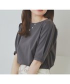 【インデックス/INDEX】の《10色展開/XS-LLサイズ》コットンスムースタックスリーブトップス【UV/接触冷感/洗濯機洗い可】 チャコールグレー|ID: prp329100004526487 ipo3291000000032653791