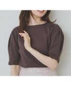 【インデックス/INDEX】の《10色展開/XS-LLサイズ》コットンスムースタックスリーブトップス【UV/接触冷感/洗濯機洗い可】 ブラウン|ID: prp329100004526487 ipo3291000000032653794