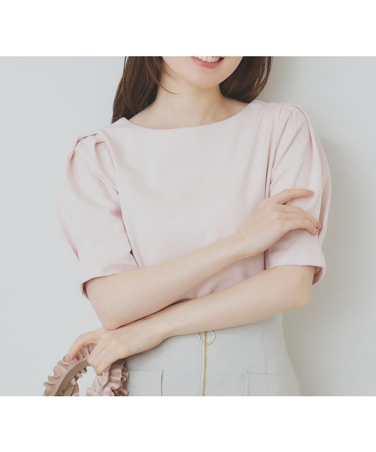 【インデックス/INDEX】の《10色展開/XS-LLサイズ》コットンスムースタックスリーブトップス【UV/接触冷感/洗濯機洗い可】 インテリア・キッズ・メンズ・レディースファッション・服の通販 founy(ファニー) 　ファッション　Fashion　レディースファッション　Ladies' Fashion Online　トップス・カットソー　Tops/Tshirt　コンパクト　Compact　スリーブ　Sleeve　センター　Center　デコルテ　Decolletage　バランス　Balance　エレガント 上品　Elegant　ライトピンク|ID: prp329100004526487 ipo3291000000032653796