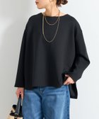 【アンディコール/un dix cors】の《SNSで話題!・楽ちんキレイ見え》ダンボールポンチョカットソー ブラック|ID: prp329100004526513 ipo3291000000032012144