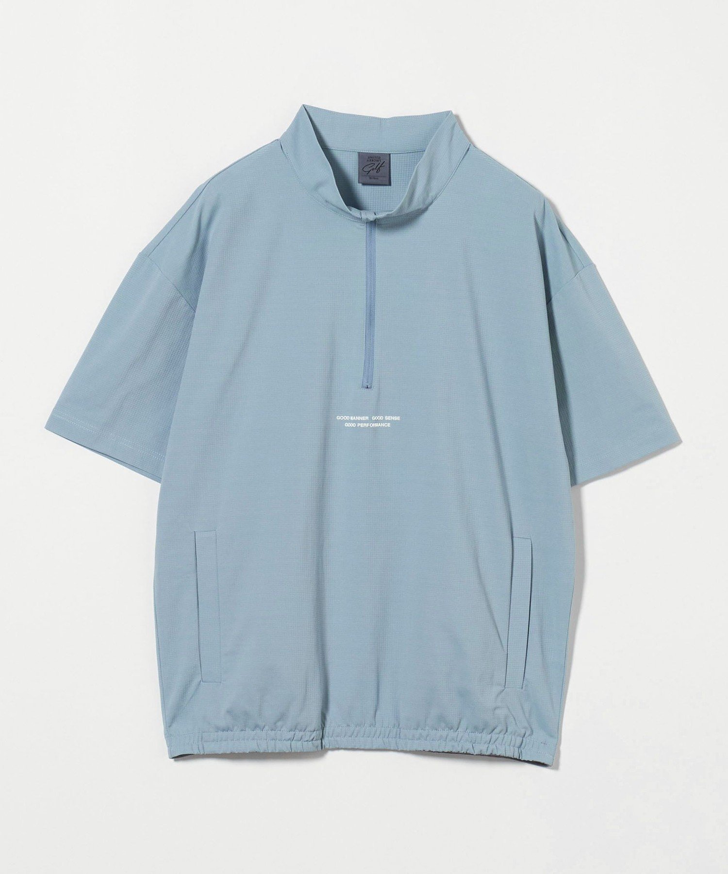 【ユナイテッドアローズ/UNITED ARROWS / MEN】のハーフジップ ショートスリーブ プルオーバーー吸水速乾ー インテリア・キッズ・メンズ・レディースファッション・服の通販 founy(ファニー) 　ファッション　Fashion　メンズファッション　MEN　トップス・カットソー　Tops/Tshirt/Men　春　Spring　吸水　Water Absorption　ショート　Short　スポーツ　Sports　スリーブ　Sleeve　セットアップ　Set Up　トレンド　Trend　パフォーマンス　Performance　フィット　Fit　S/S・春夏　Ss・Spring/Summer　おすすめ　Recommend　夏　Summer　ゴルフ　Golf　COBALT|ID: prp329100004526522 ipo3291000000032082703
