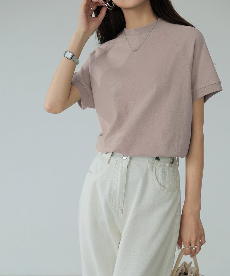 【ココモモ/COCOMOMO】のクルーネック 半袖 Tシャツ カジュアル 無地 レディース ミドル丈 カットソー インテリア・キッズ・メンズ・レディースファッション・服の通販 founy(ファニー) 　ファッション　Fashion　レディースファッション　Fashion for Women　トップス・カットソー　Cut & Sew Tops　シャツ・ブラウス・オフィスカジュアル　Elegant Blouses & Button-Ups　ロングTシャツ・Tシャツ　Longline T-Shirts & Tees　カットソー・ベーシックTシャツ　Cut-and-Sewn Tops / Stretch Tees & Basics　カットソー　Cut and Sewn Top　シンプル　Simple, Minimal　スリーブ　Sleeve, Long Sleeve / Short Sleeve　トレンド　Trend, Trending Now　ミドル　Middle Length, Mid Height　半袖　Short Sleeve, Half Sleeve　無地　Plain, Solid Color　ピンク|ID: prp329100004526528 ipo3291000000033467087