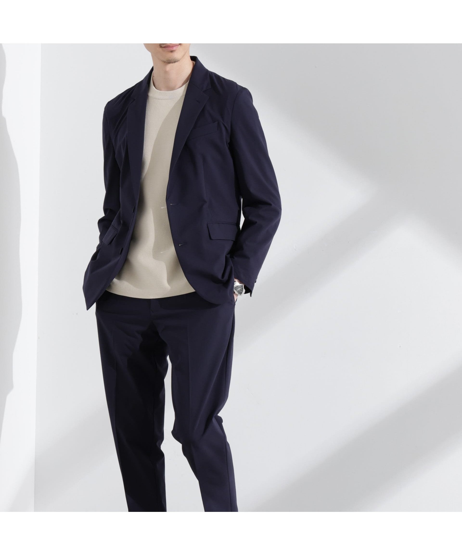 【ナノ ユニバース/nano universe / MEN】の「Damerino」TEXBRID×SPX 4WAYストレッチセットアップ インテリア・キッズ・メンズ・レディースファッション・服の通販 founy(ファニー) 　ファッション　Fashion　メンズファッション　MEN　セットアップ　Setup/Men　イタリア　Italy　インナー　Inner　春　Spring　カッティング　Cutting　シャドー　Shadow　ストライプ　Stripe　ストレッチ　Stretch　スマート　Smart　スーツ　Suit　セットアップ　Set Up　定番　Standard　フィット　Fit　フロント　Front　S/S・春夏　Ss・Spring/Summer　おすすめ　Recommend　夏　Summer　エレガント 上品　Elegant　2025年　2025　2025春夏・S/S　Ss,Spring/Summer,2025　ネイビー|ID: prp329100004526543 ipo3291000000032053160