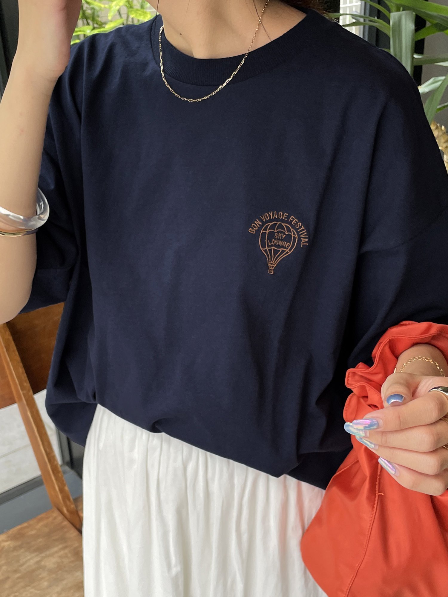 【ディスコート/Discoat】の【WEB限定】ワンポイント刺繍半袖Tシャツ《ユニセックス》 インテリア・キッズ・メンズ・レディースファッション・服の通販 founy(ファニー) 　ファッション　Fashion　レディースファッション　WOMEN　トップス・カットソー　Tops/Tshirt　シャツ/ブラウス　Shirts/Blouses　ロング / Tシャツ　T-Shirts　おすすめ　Recommend　インナー　Inner　ショート　Short　シンプル　Simple　スリーブ　Sleeve　トレンド　Trend　ビッグ　Big　ベーシック　Basic　メンズ　Mens　ロング　Long　ワイド　Wide　ワンポイント　One Point　人気　Popularity　半袖　Short Sleeve　定番　Standard　ネイビー|ID: prp329100004526566 ipo3291000000032096865